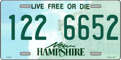 NH license plate 1226652