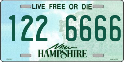 NH license plate 1226666