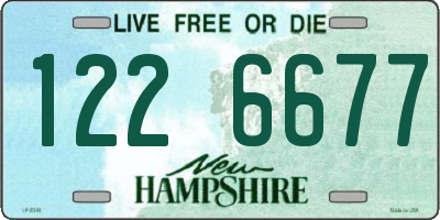 NH license plate 1226677