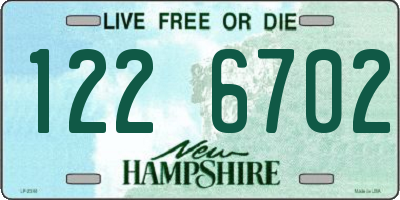 NH license plate 1226702