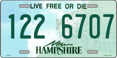 NH license plate 1226707