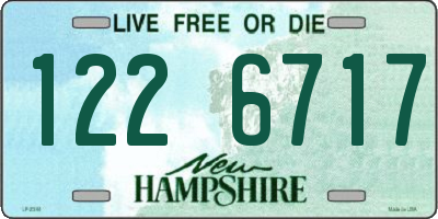 NH license plate 1226717