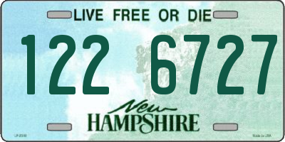 NH license plate 1226727