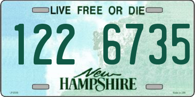NH license plate 1226735