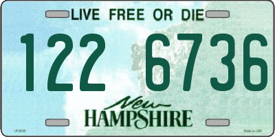 NH license plate 1226736