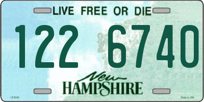 NH license plate 1226740