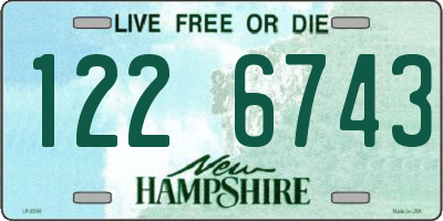 NH license plate 1226743