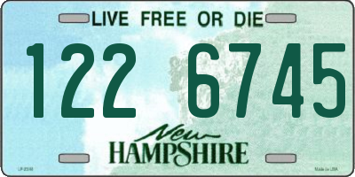NH license plate 1226745