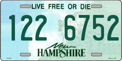NH license plate 1226752