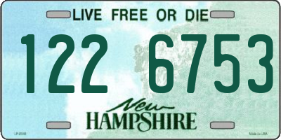 NH license plate 1226753