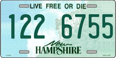 NH license plate 1226755