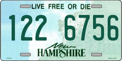 NH license plate 1226756