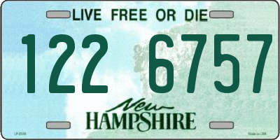 NH license plate 1226757