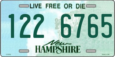 NH license plate 1226765