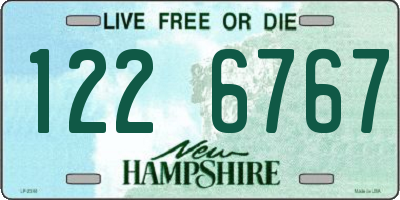 NH license plate 1226767