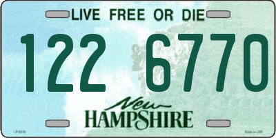 NH license plate 1226770