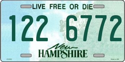 NH license plate 1226772