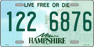 NH license plate 1226876