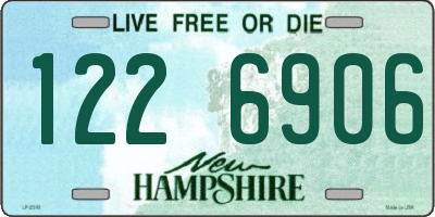 NH license plate 1226906