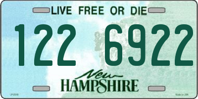 NH license plate 1226922