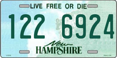 NH license plate 1226924