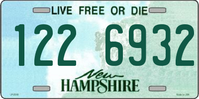 NH license plate 1226932
