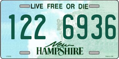 NH license plate 1226936