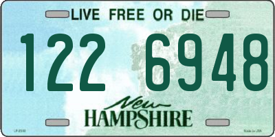 NH license plate 1226948