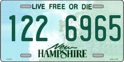 NH license plate 1226965