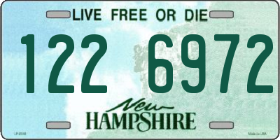 NH license plate 1226972