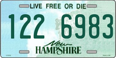 NH license plate 1226983
