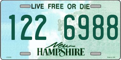 NH license plate 1226988