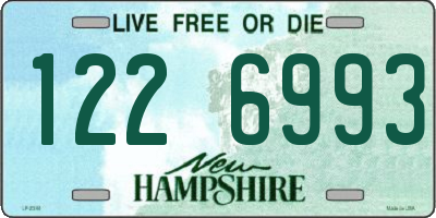 NH license plate 1226993