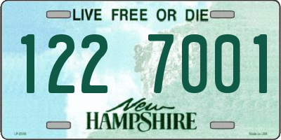 NH license plate 1227001