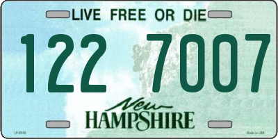 NH license plate 1227007
