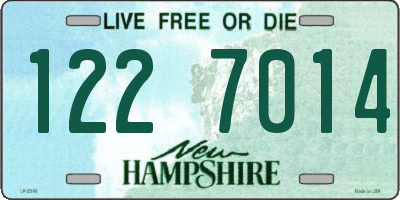 NH license plate 1227014
