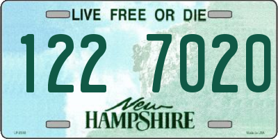 NH license plate 1227020
