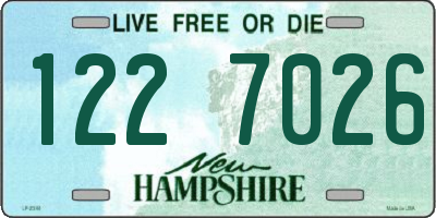 NH license plate 1227026