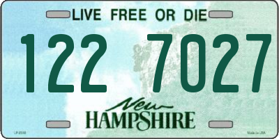 NH license plate 1227027