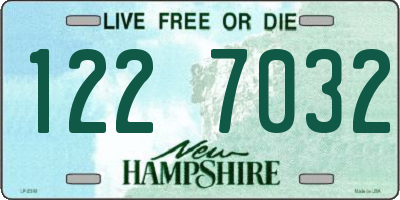 NH license plate 1227032