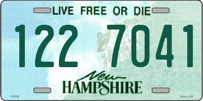 NH license plate 1227041