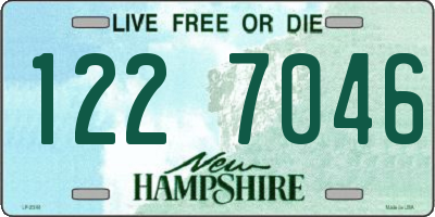 NH license plate 1227046