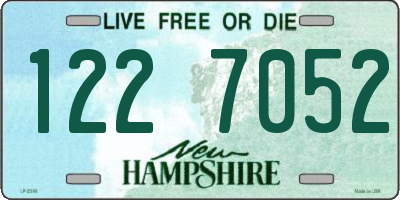 NH license plate 1227052