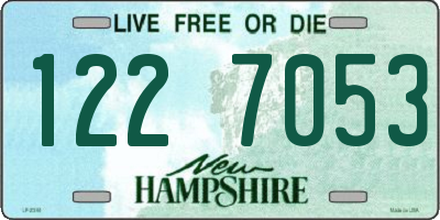 NH license plate 1227053