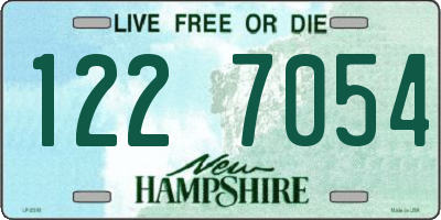 NH license plate 1227054