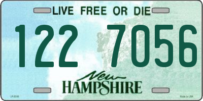 NH license plate 1227056