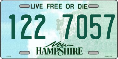 NH license plate 1227057