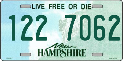 NH license plate 1227062