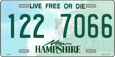 NH license plate 1227066