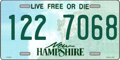 NH license plate 1227068